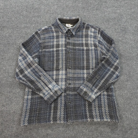 Flint And Tinder Shirt Mens Extra Large Grey Plaid The Cabin Flannel Huckberry - Picture 1 of 13